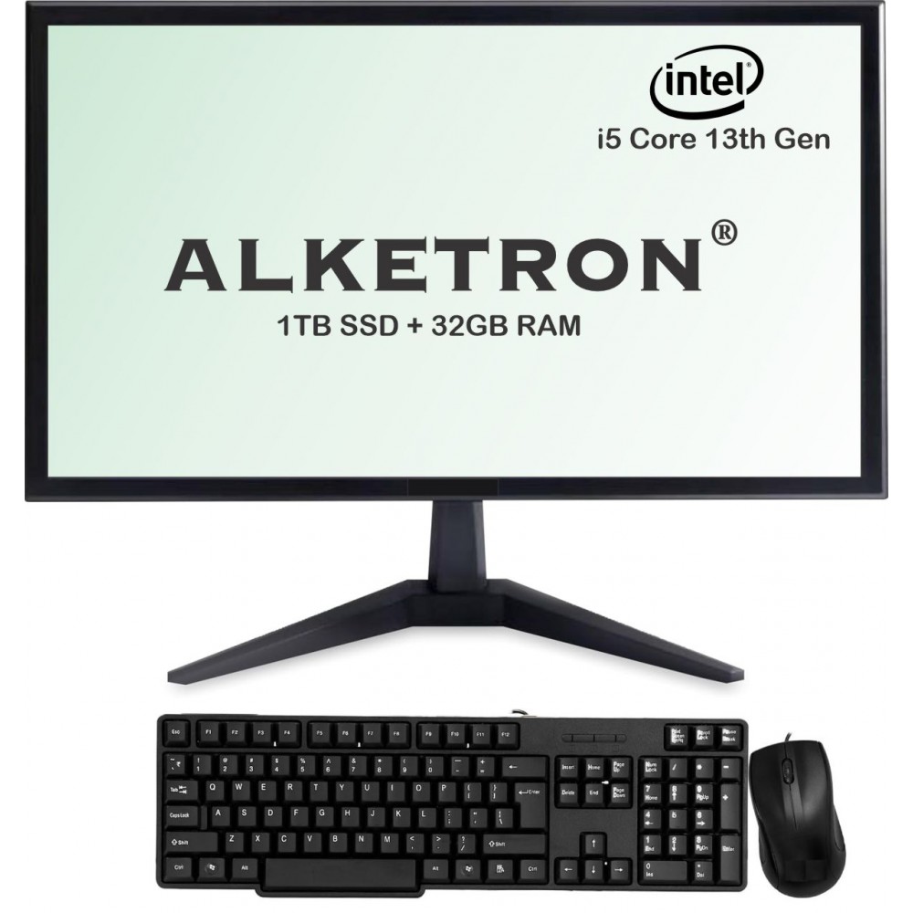 ALKETRON Office Mate - i5 13th Gen All In One PC(Standard Edition)