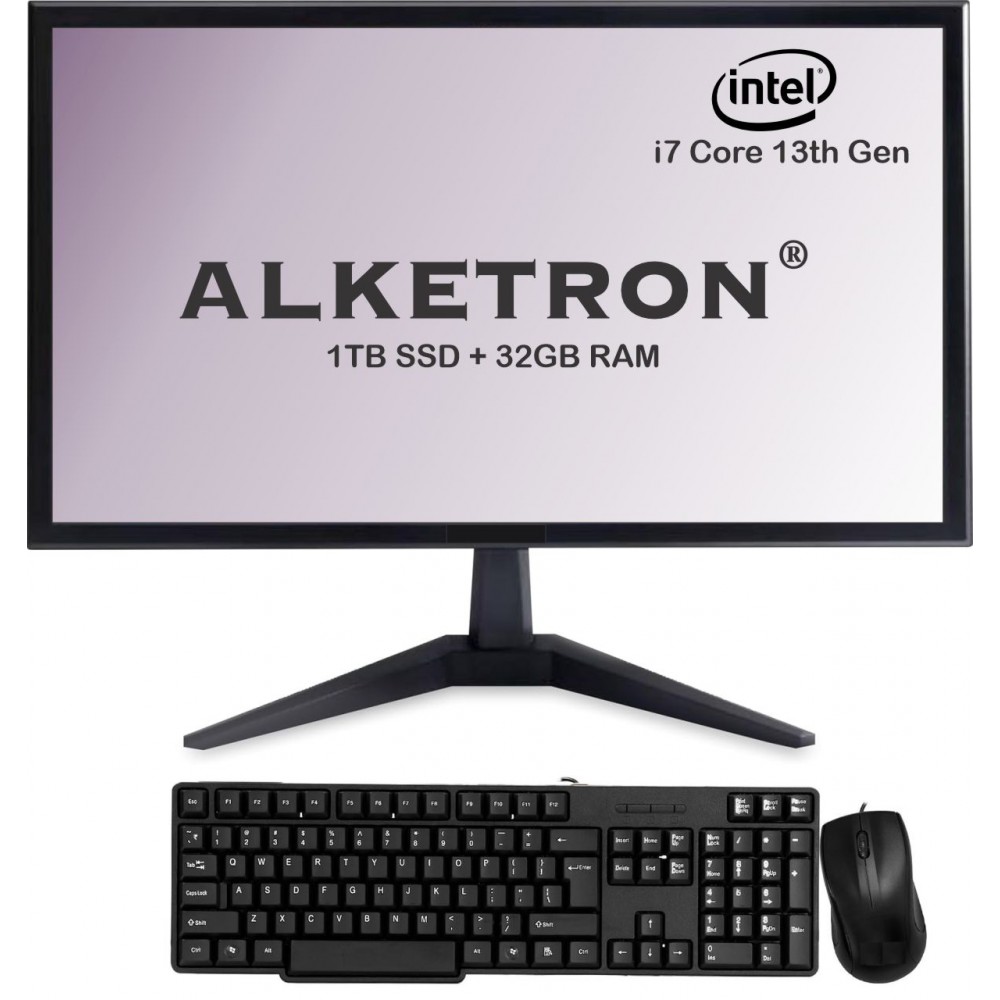 ALKETRON Office Mate - i7 13th Gen All In One PC(Standard Edition)