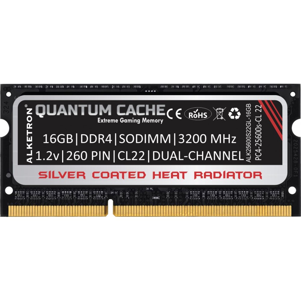 ALKETRON 16GB DDR4 3200MHz - With Heatsink - Gaming Desktop Memory