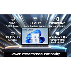 ALKETRON - 14.1" Intel Laptop (256GB + 6GB RAM Basic Edition)